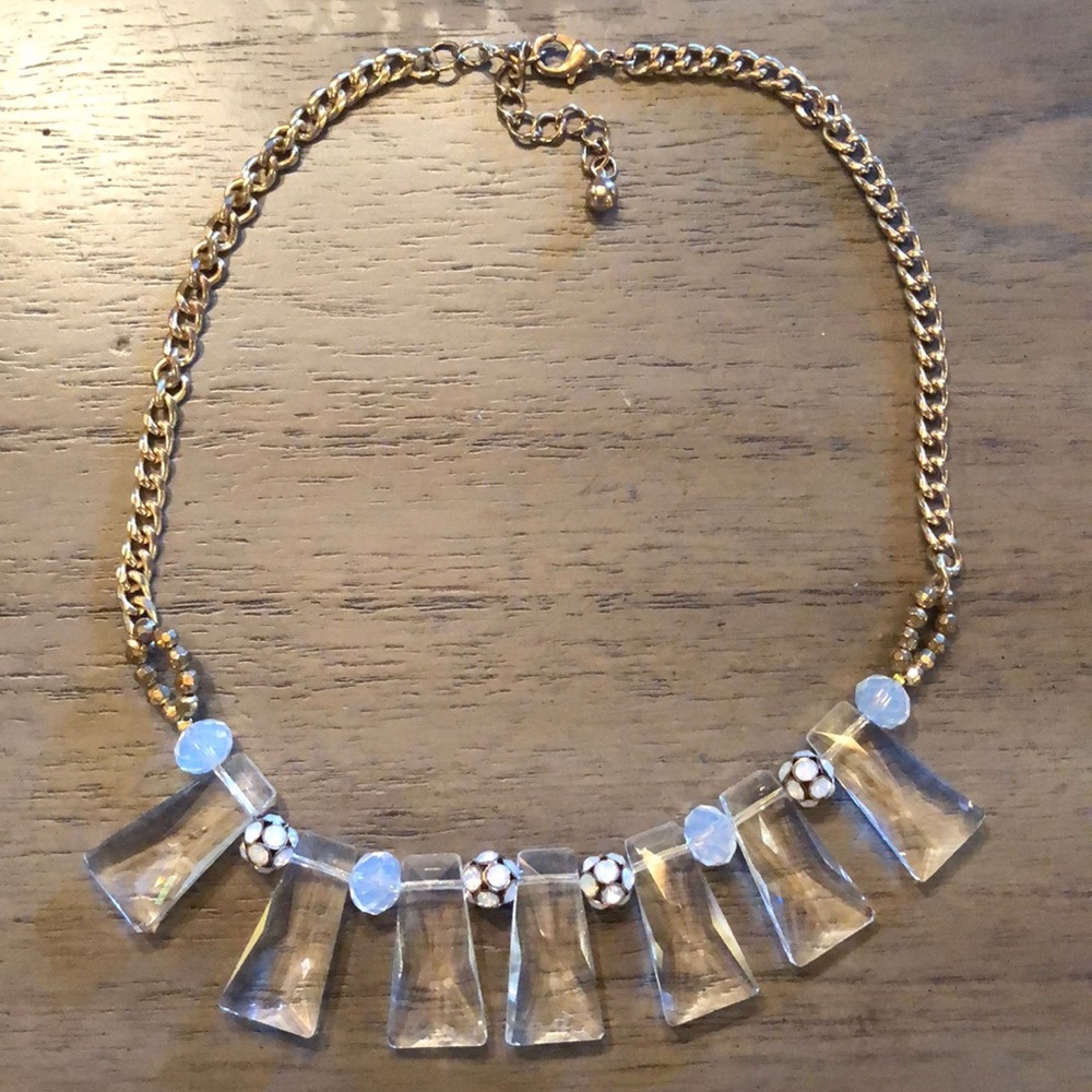 Translucent Crystal/Gold Necklace from Francesca’s